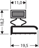 PVC FLACHPROFILE MIT MAGNET (JPF)